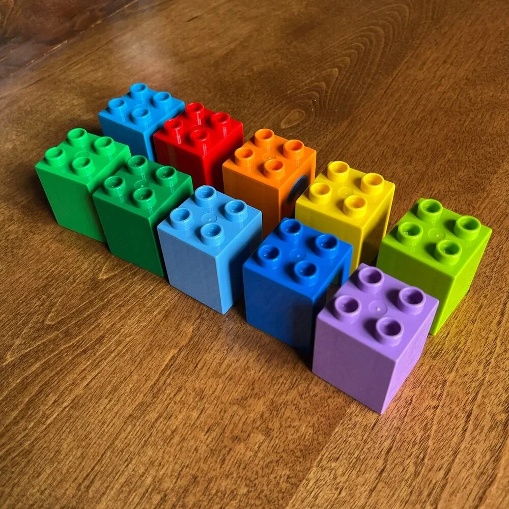Duplo colorful numbers set 0-9